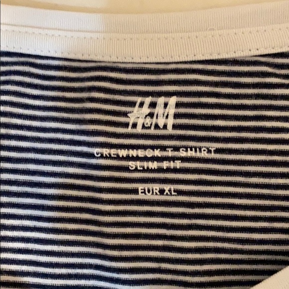 Black & White Striped H&M Men’s T Size XL - Picture 3 of 3